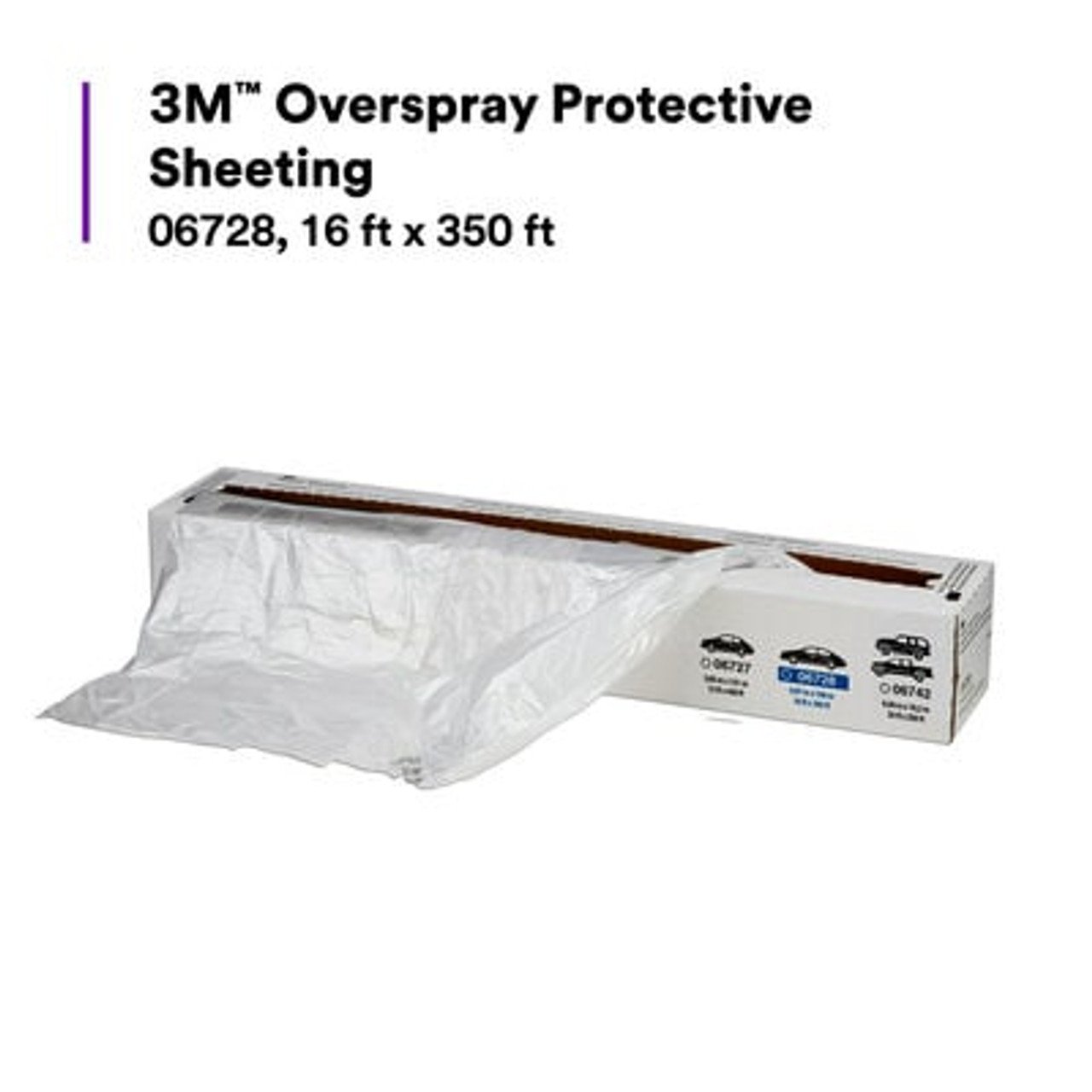 3M Overspray Protective Sheeting 6728 Plastik Pelindung Mobil