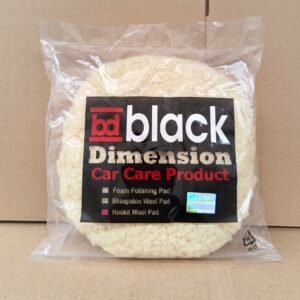 Wool Tempel Poles Black Dimension 8 Inch Putih